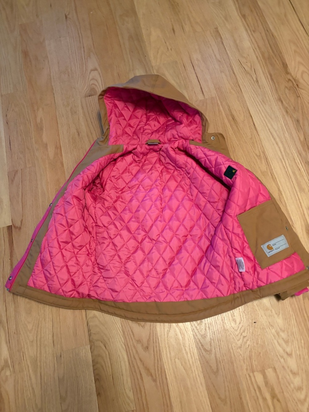 Carhartt Girls' Quick Duck Mountainview Jacket with Hood - Picture 5 of 7